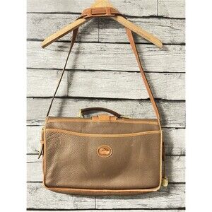 Vintage Dooney & Bourke Messenger Large Briefcase Laptop Bag Leather
